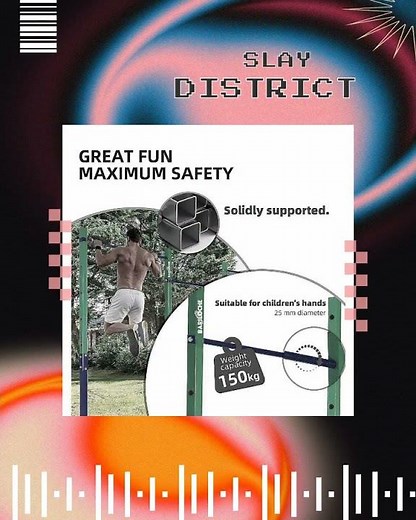 Triple Outdoor Pull-Up Bar – Height Adjustable Gymnastics & Fitness Bar