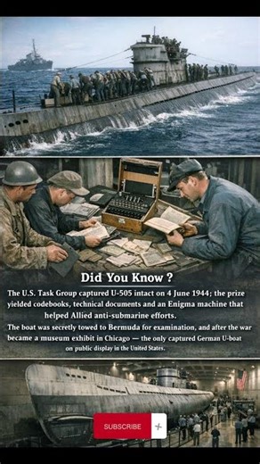 U-505 — captured intact (June 1944) |#ww2