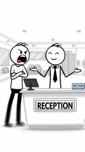 This Angry Hotel Guest Lost His Temper… Watch the Receptionist’s Reaction