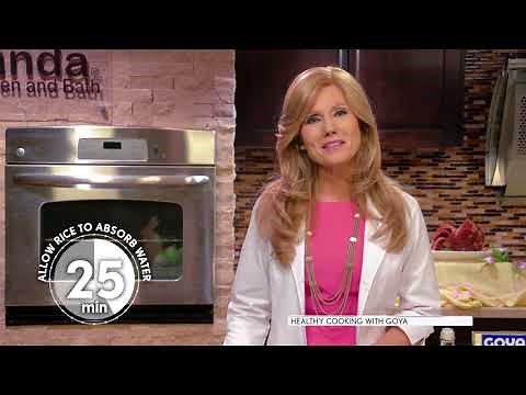 Healthy Cooking with GOYA - MyPlate Low Sodium Spanish Rice with Vegetables and Black Beans