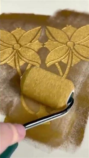 Painting fabric with metallics is easy! Choose your favourite shade, grab a stencil or a brush and