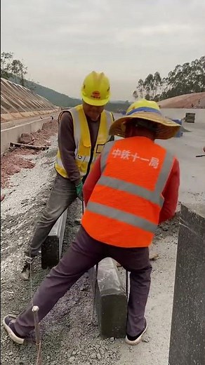Hard Workers Building Road Concrete Borders 🛣️🧱 | Real Construction Work