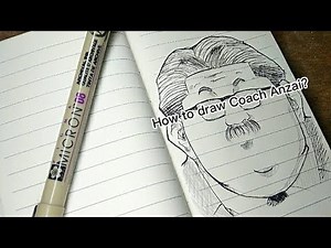HOW TO DRAW COACH ANZAI? || COACH ANZAI || SLAMDUNK || SHOHOKU ||TIME-LAPSE DRAWING