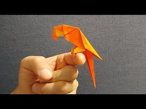 Origami Parrot: A very cute parrot origami, how to fold a parrot, origami bird