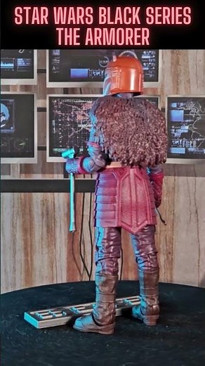 Star Wars The Black Series Credit Collection figure: The Armorer from Disney Plus', The Mandalorian