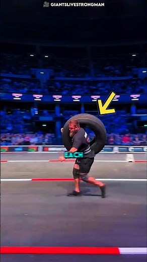 the craziest finish in the strongman contest #shorts