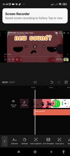 CocoMelon: Fun Video Editing with Animated Characters