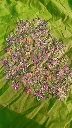 thered work design anarkali style suit choli set# hand work# party wear Bollywood #with love🥰🙂✨