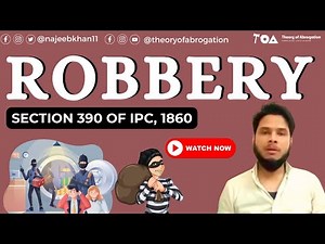 Sec. 390 IPC: Robbery