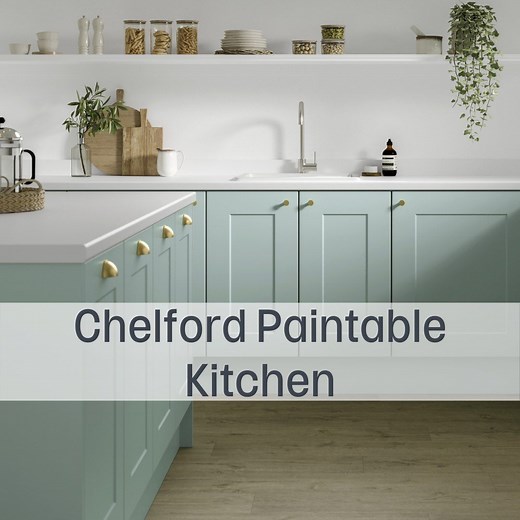 Create a kitchen full of personality with our Chelford Paintable cabinet doors. 🎨 hwdn.uk/ChelfordPaintable These modern Shaker doors can be customised with any paint colour of your choice. | Howdens