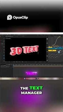 Create 3D Text in After Effects No Element 3D!