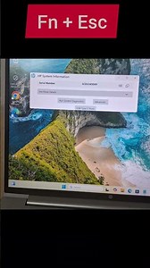 HP Laptop Shortcut to Find Laptop Model , Make and Serial Number