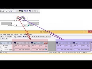 Siemens PLC-Double Integer to BCD Converter in the Siemens PLC (STEP7 Software)