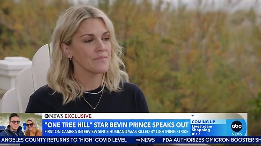 “I’m so proud that I got to do life with him.” “One Tree Hill” star Bevin Prince gives first on-camera interview after husband Will Friend was killed by lightning. Erielle Reshef has her story. | Good Morning America