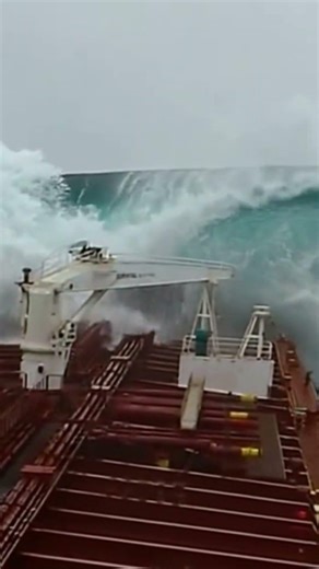 Tanker in rough Sea