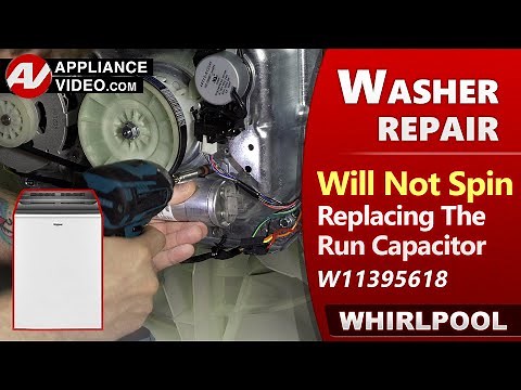 Washer will not Spin - Run Capacitor issues - Repair & Diagnostic by Factory Technician