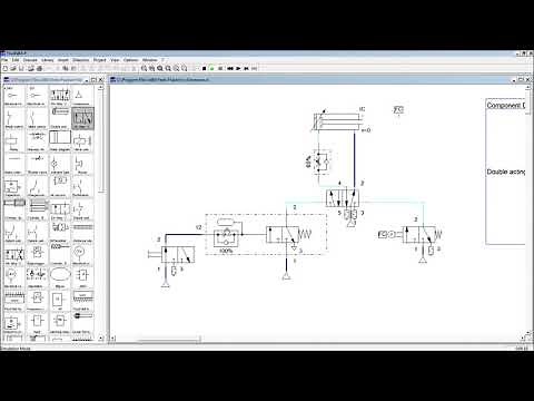 Pneumatics in FluidSim 07 valve timer