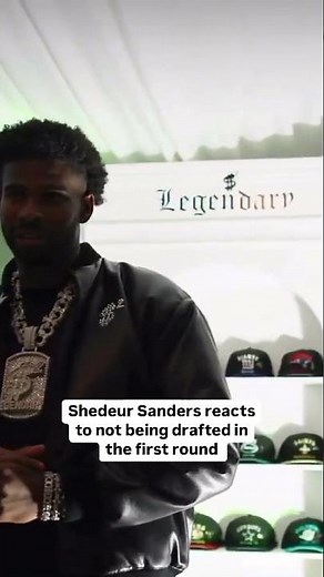 Shedeur Sanders speaks after not being selected in the first round of the NFL Draft
