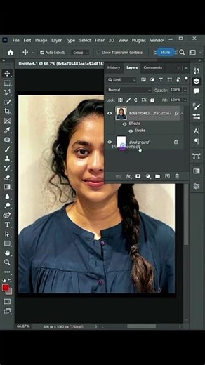Passport Size Photo in Photoshop in 30 Seconds 📸✨ #photoshoptips #passportphoto #photoediting