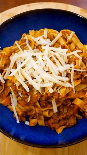 Authentic Italian Bolognese Pasta | Homemade Tagliatelle Recipe