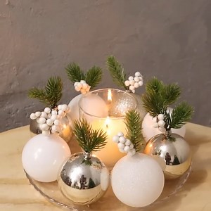 575K views · 4.1K reactions | Easy Christmas candle centerpiece | Life and Fun Story | Facebook