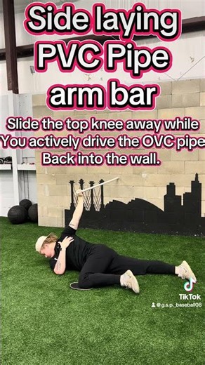 Side laying PVC Pipe arm bar