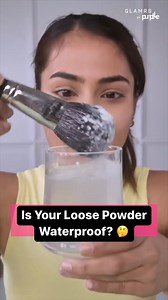 25K views · 49 reactions | Is your loose powder waterproof? Try this and let us know!! | Glamrs | Facebook