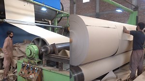 Recycling Cardboard Scrap Into Super Floating Chrome Paper