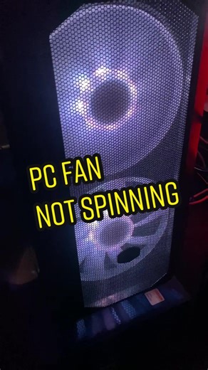 Diagnosing a Non-Functional PC Intake Fan