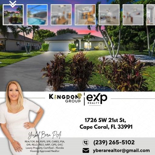 Yisbel Bera PA on Instagram: "🏡 𝗡𝗢𝗪 𝗔𝗩𝗔𝗜𝗟𝗔𝗕𝗟𝗘 | 𝗦𝗪 𝗖𝗮𝗽𝗲 𝗖𝗼𝗿𝗮𝗹 Welcome to 1726 SW 21st St, Cape Coral, FL 33991 — a turnkey, INCOME-producing home in one of the most desirable SW locations! 🔑 This beautifully updated property is packed with value: NEW roof, NEW AC, impact-resistant front door, NEW pool with LED lighting, deck jets & energy-efficient heating, plus a new pool cage with reinforced concrete supports. Enjoy a modern open floor plan, brand-new kitchen cabinets