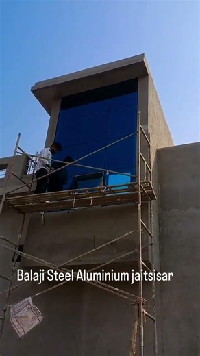 Aluminium glass glazing fix tower #trending #aluminium #viralvideo