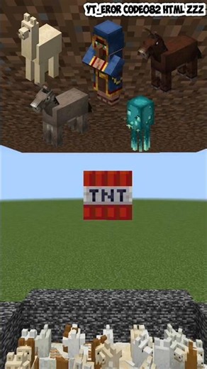 100 random mobs VS tnt #minecraftshorts