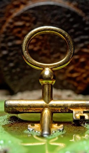 Tiny Rusted Key RESTORED to Gold | Satisfying ASMR Transformation #restoration #satisfying #asmr