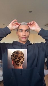 @dylanswigcloset Leopard print on a buzzcut wig 🐆 #leopardprint #hairart #wigs ad | Dylan Hasselbaink
