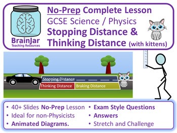 Stopping Distance & Thinking Distance - Complete No-Prep Lesson