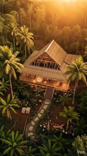 Tropical Bungalow Construction Timelapse 🌴 #construction #building #timelapse