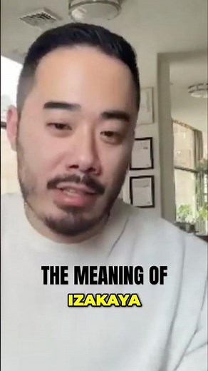 Chef Explains The Meaning of "Izakaya"