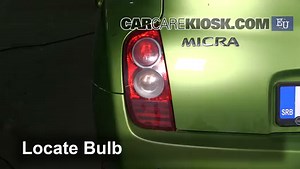 Brake Light Replacement: 2005 Nissan Micra dCi 1.5L 4 Cyl. Turbo Diesel