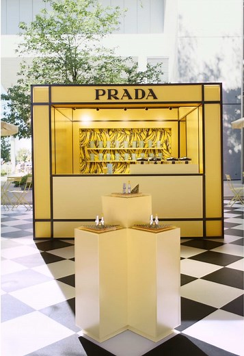 Prada Beauty Banana Pop-Up in NYC