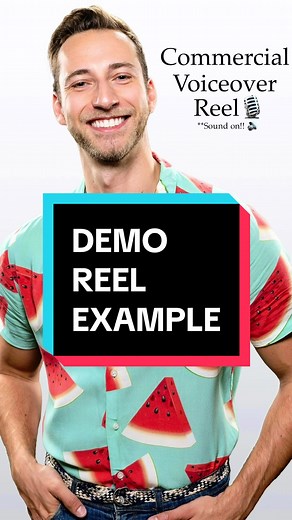 Here is an example of a commercial voiceover reel (or “demo reel”)! Let me know if I can answer any more questions abut this or get more specific in the comments vvv #voiceover #voiceactor #sidehustle #voiceacting #fyp #model #vo