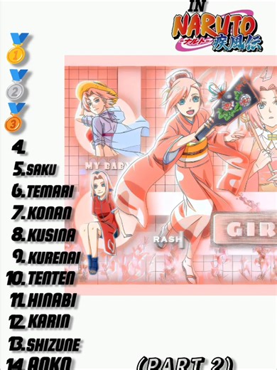 Naruto Shippuden Anime Girl Edit Part 2