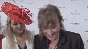 Video: Richie Sambora, a guitarist, on the red carpet of the 2023 Kentucky Derby