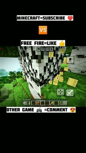 Minecraft vs free fire,🎮 || #minecraft #gaming #freefire