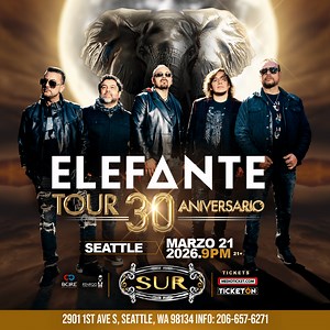 Elefante tour 30 Aniversario en Seattle in Seattle - Tickets 2026-03-21 | Club Sur