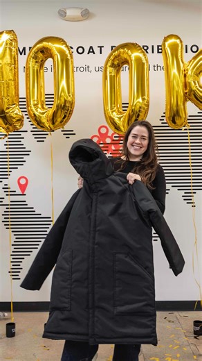 Yesterday, we reached a milestone 13 years in the making: the 100,000th EMPWR Coat was created. 🥳🥳🥳 We are incredibly proud of our team—past and present—whose dedication, care, and belief in this mission made this moment possible. In this clip, our Founder and CEO, @veronikascott, shares her reflections on what this achievement truly means. What began as a college project has grown into an organization that has touched more than 100,000 lives across the country and around the world. We’re dee