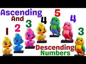 Learn Ascending and Descending Numbers | Fun Number Order | Counting | Educational Math Video