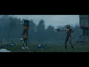 The Electric State - Herman vs Robots Final Battle with healthbars