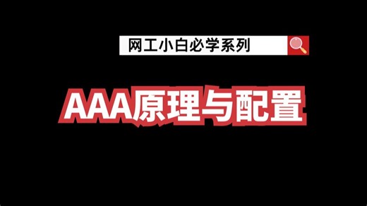 【网络基础】数据通信技术-AAA原理与配置