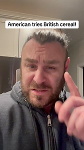 116K views · 869 reactions | American tries British cereal! #cereal #british #american #fyp #breakfast #kelloggs #uk #unitedkingdom #review #tastetest #foodreview #throwback #britishfood | AJ Slambino | Facebook