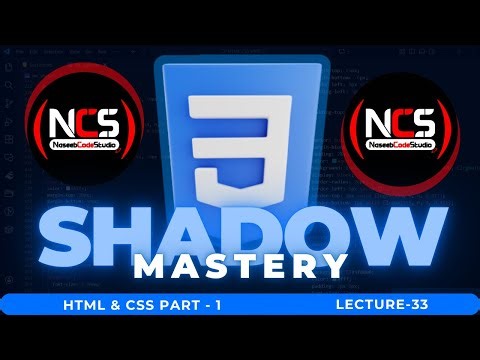 CSS box-shadow Secrets Revealed 🤯 From Zero to PRO Shadows! | Best CSS Shadow Tutorial Ever! | Lec33